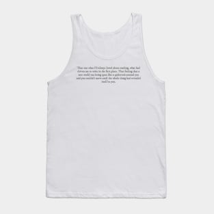Beach Read quote Tank Top